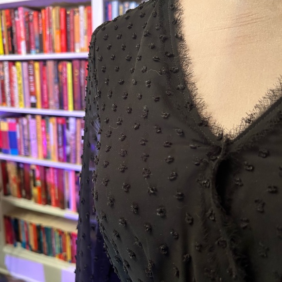 Wednesday Addams style vintage black dress - Picture 4 of 7